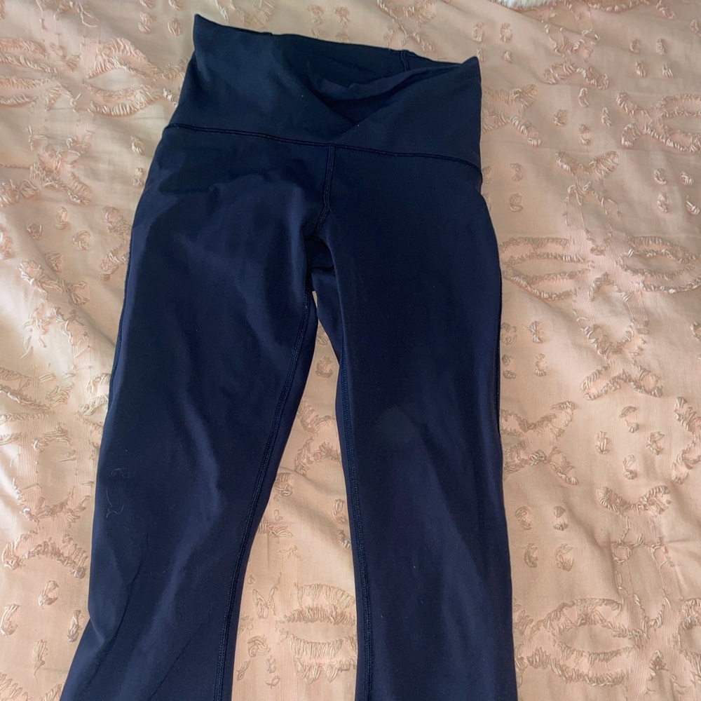 NAVY LULULEMON SPEED UP LEGGINGS SIZE 4
